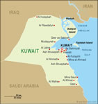 Mapa Kuvajtu