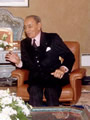 Hassan II. a Simon Perez