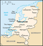 Mapa Nizozemska